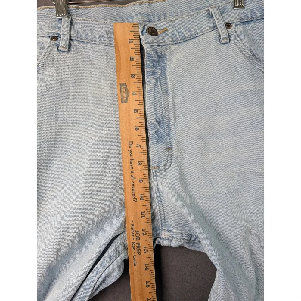 Wrangler Premium Quality Mens Jeans 40x29 Light Wash Denim Straight 97FXVVB